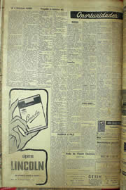 Página do jornal Unitário de abril de 1957