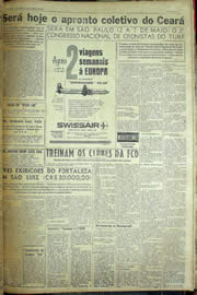 Página do jornal Unitário de abril de 1957