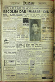 Página do jornal Unitário de abril de 1957