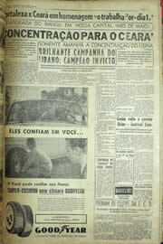 Página do jornal Unitário de abril de 1957