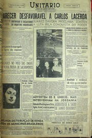Página do jornal Unitário de abril de 1957