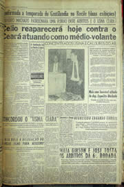 Página do jornal Unitário de abril de 1957