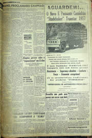 Página do jornal Unitário de abril de 1957