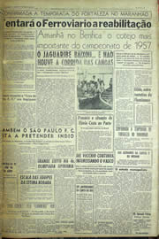 Página do jornal Unitário de maio de 1957