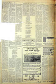 Página do jornal Unitário de maio de 1957
