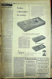 Página do jornal Unitário de maio de 1957