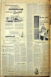 Página do jornal Unitário de maio de 1957