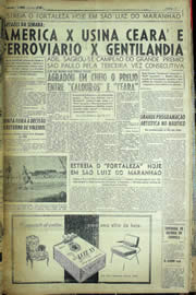 Página do jornal Unitário de maio de 1957