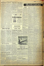 Página do jornal Unitário de maio de 1957