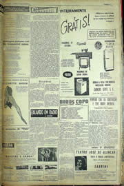 Página do jornal Unitário de maio de 1957