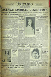 Página do jornal Unitário de maio de 1957