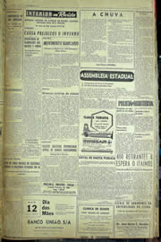 Página do jornal Unitário de maio de 1957