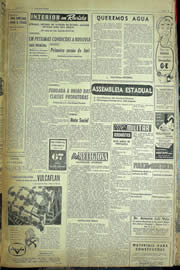 Página do jornal Unitário de maio de 1957