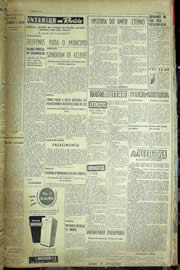 Página do jornal Unitário de maio de 1957