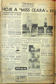 Página do jornal Unitário de maio de 1957