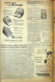 Página do jornal Unitário de maio de 1957