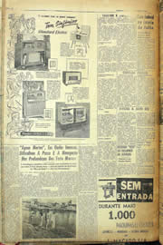 Página do jornal Unitário de maio de 1957
