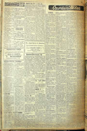 Página do jornal Unitário de maio de 1957