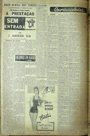 Página do jornal Unitário de maio de 1957
