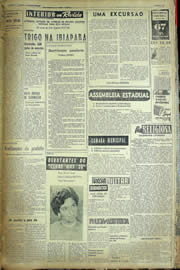 Página do jornal Unitário de maio de 1957