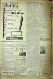 Página do jornal Unitário de maio de 1957