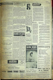 Página do jornal Unitário de maio de 1957