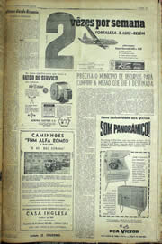 Página do jornal Unitário de maio de 1957