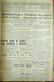 Página do jornal Unitário de maio de 1957