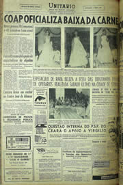 Página do jornal Unitário de maio de 1957