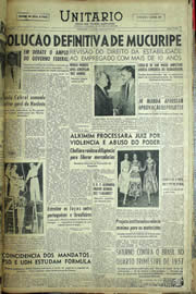 Página do jornal Unitário de maio de 1957