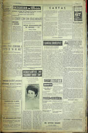 Página do jornal Unitário de maio de 1957
