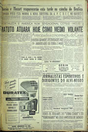 Página do jornal Unitário de maio de 1957