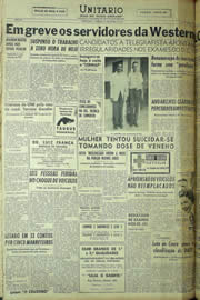 Página do jornal Unitário de junho de 1957