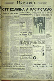 Página do jornal Unitário de junho de 1957