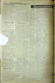 Página do jornal Unitário de junho de 1957