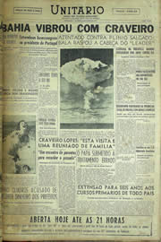 Página do jornal Unitário de junho de 1957