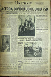 Página do jornal Unitário de junho de 1957