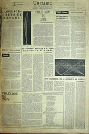 Página do jornal Unitário de junho de 1957