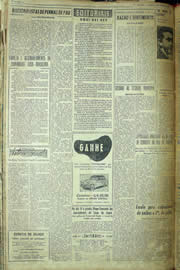 Página do jornal Unitário de junho de 1957