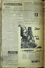 Página do jornal Unitário de junho de 1957