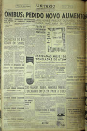 Página do jornal Unitário de junho de 1957