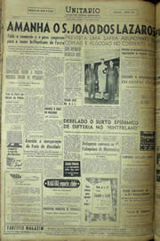 Página do jornal Unitário de junho de 1957