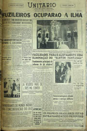 Página do jornal Unitário de junho de 1957