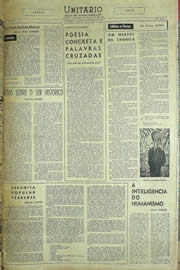 Página do jornal Unitário de junho de 1957