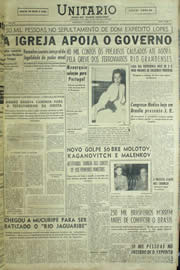 Página do jornal Unitário de julho de 1957
