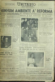 Página do jornal Unitário de julho de 1957