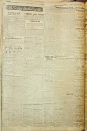 Página do jornal Unitário de julho de 1957
