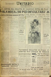Página do jornal Unitário de julho de 1957