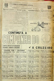 Página do jornal Unitário de julho de 1957
