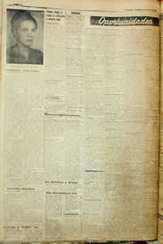 Página do jornal Unitário de julho de 1957